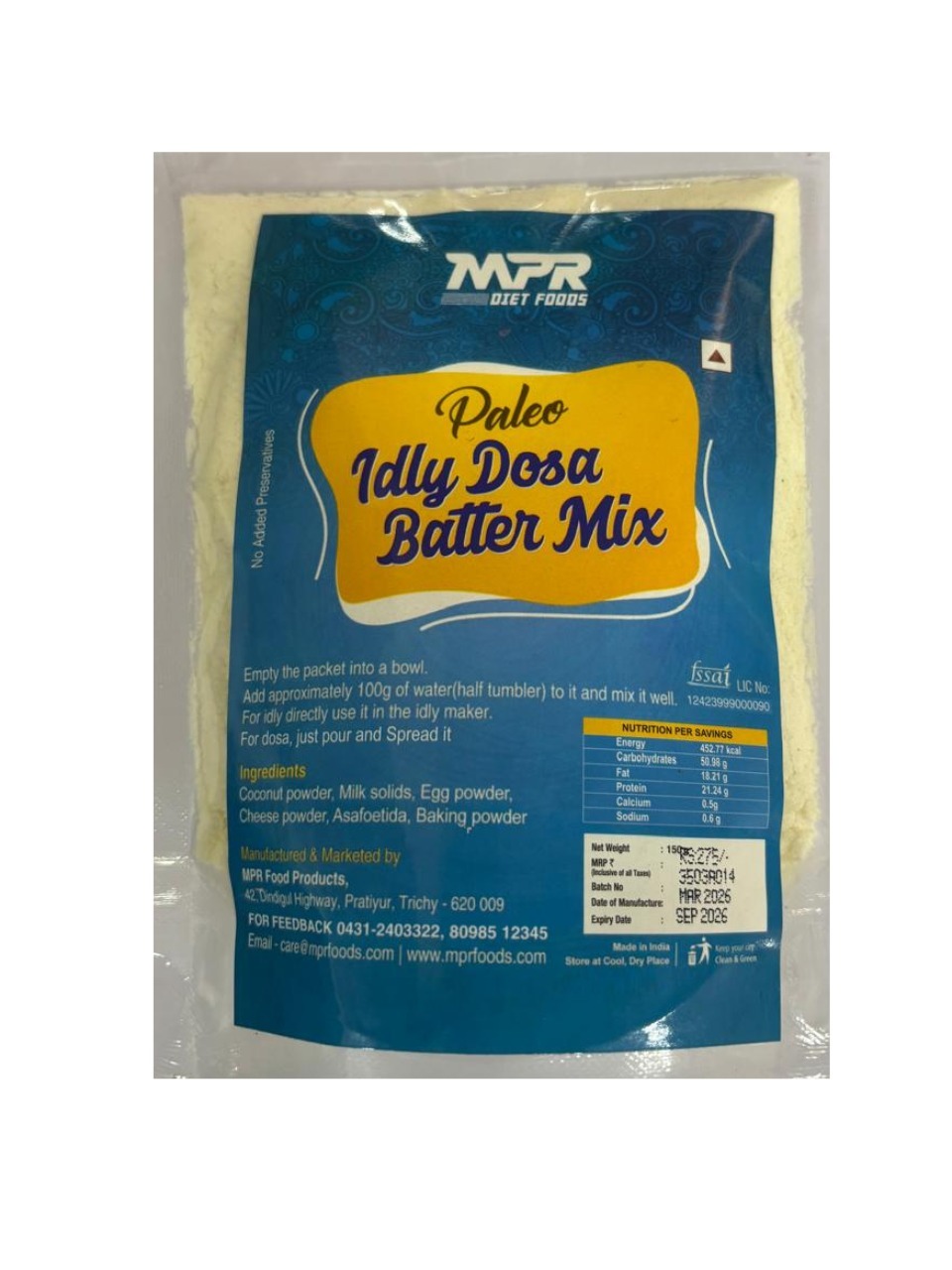 Paleo Keto Idly Dosa Batter Mix