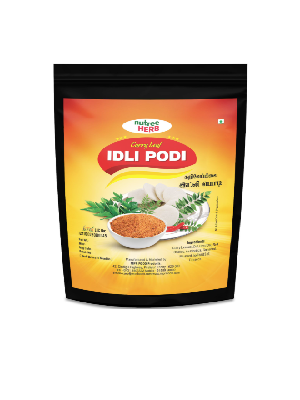 Curry Leaves Idly Podi